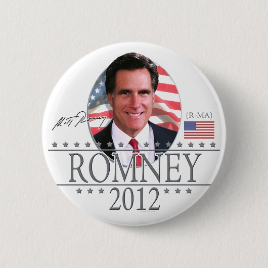 Badge Rond 5 Cm Équipe Romney en 2012 (Devant)