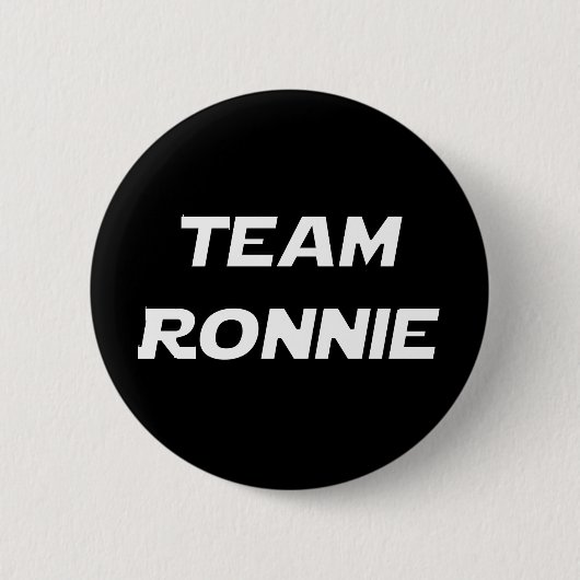 Badge Rond 5 Cm Équipe Ronnie (Devant)