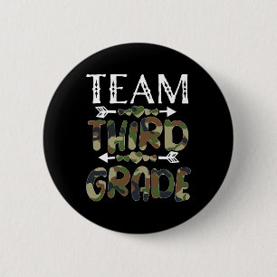 Badge Rond 5 Cm Équipe troisième année retour à l'école 1er jour C