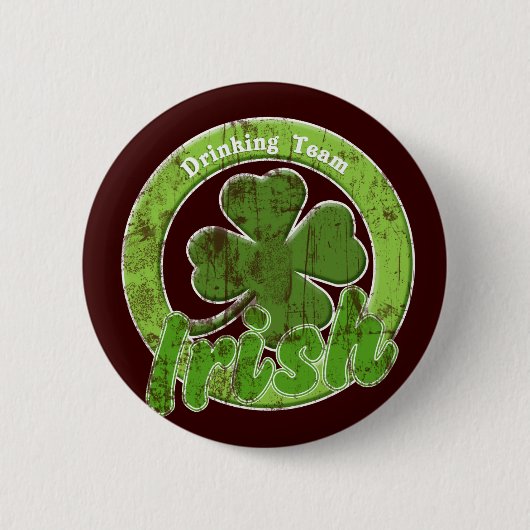 Badge Rond 5 Cm Équipe vintage d'Irlande (Devant)