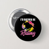 Badge Rond 5 Cm Équitation Cheval (Devant & derrière)