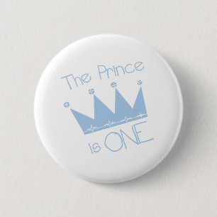 Badge Rond 5 Cm Ęr anniversaire de prince Crown