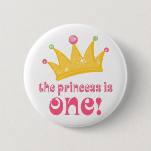 Badge Rond 5 Cm Ęr anniversaire mignon le cadeau de princesse Is