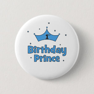 Badge Rond 5 Cm ęr Prince d'anniversaire