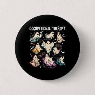 Badge Rond 5 Cm Ergothérapie Fantôme Éducation spéciale Autisme Se