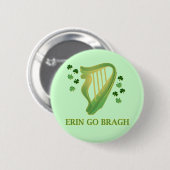 Badge Rond 5 Cm Erin vont Bragh (Devant & derrière)