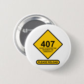 Badge Rond 5 Cm Erreur 407 : Authentification par proxy de démocra (Devant & derrière)