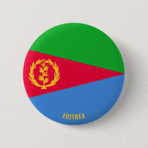 Badge Rond 5 Cm Erythrée Drapeau charmant patriotique