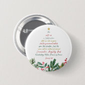 Badge Rond 5 Cm Ésaïe 9:6 Pour nous un enfant est né Noël (Devant & derrière)