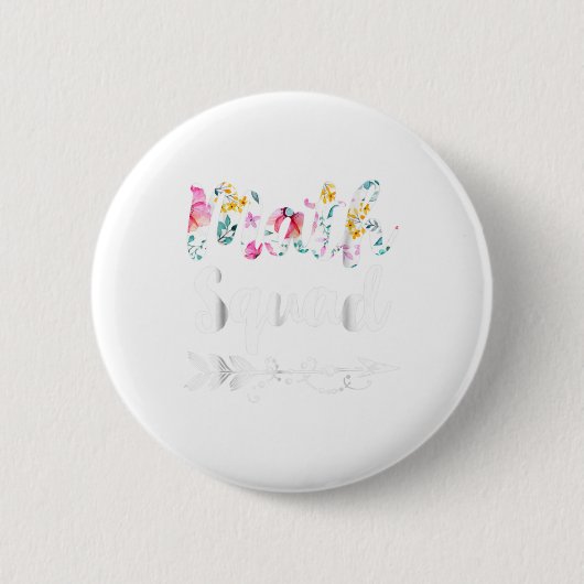 Badge Rond 5 Cm Escadron des mathématiques Tee - shirt enseignant  (Devant)