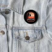 Badge Rond 5 Cm Escalade au Devils Lake State Park (En situation)