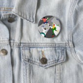 Badge Rond 5 Cm Escalade de roche intérieure (En situation)