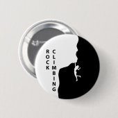 Badge Rond 5 Cm Escalade rock (Devant & derrière)