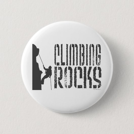 Badge Rond 5 Cm Escalade Rocks (Devant)