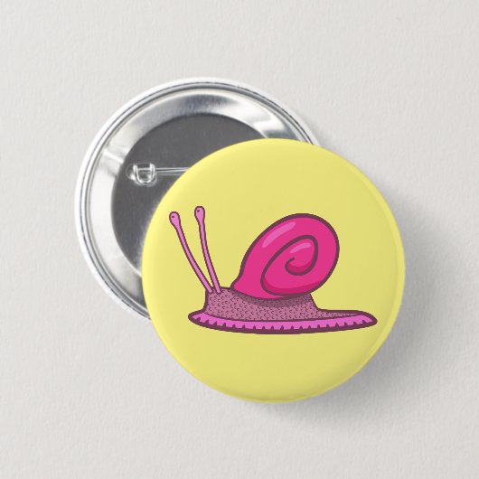 Badge Rond 5 Cm Escargot (Devant & derrière)