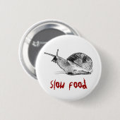 Badge Rond 5 Cm escargot (Devant & derrière)