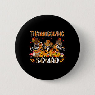 Badge Rond 5 Cm Escouade d'action de grâce Leopard trois tigres d'