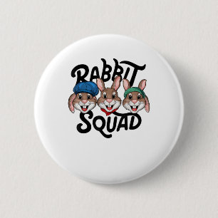 Badge Rond 5 Cm Escouade de lapin TShirt pour maillot de lapin _ C