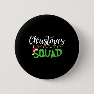 Badge Rond 5 Cm Escouade de Noël amusant Xmas arbre famille jumele