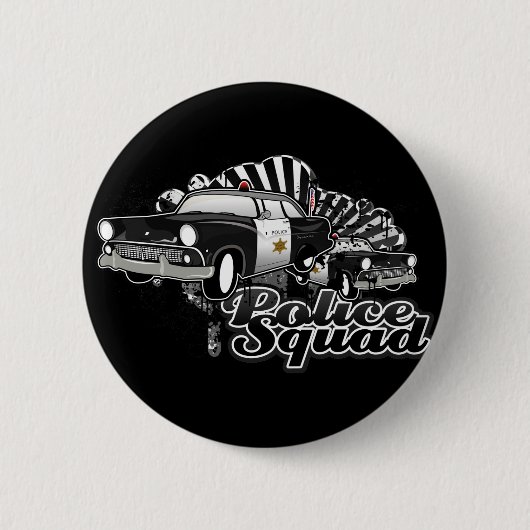 Badge Rond 5 Cm Escouade de police (Devant)