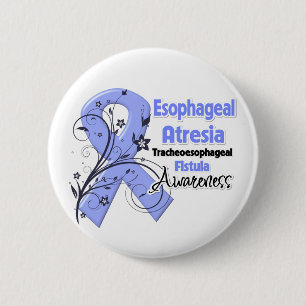 Badge Rond 5 Cm Esophageal Atresia Awareness Ribbon