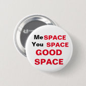 Badge Rond 5 Cm Espace, Espace, BON ESPACE (Devant & derrière)