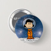 Badge Rond 5 Cm ESPACE | Lucy Astronaut (Devant & derrière)
