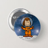 Badge Rond 5 Cm ESPACE | Peppermenthe Patty Astronaut (Devant & derrière)