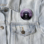 Badge Rond 5 Cm Espace Violet (En situation)