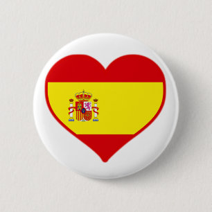 Badge Rond 5 Cm Espagne amour