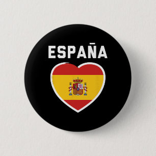 Badge Rond 5 Cm Espagne Et Espana - Football Et Maillot De Drapeau