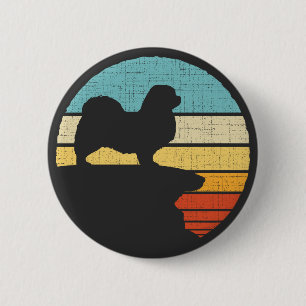 Badge Rond 5 Cm Espagnol Tibétain Rétro Vintage 60s les années 70 