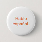 Badge Rond 5 Cm Español de Hablo (Devant)