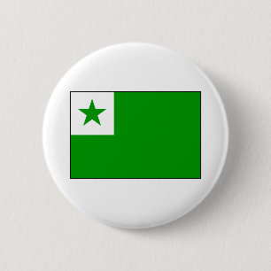 Badge Rond 5 Cm Espéranto - drapeau d'Esperantist