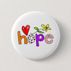 Badge Rond 5 Cm Espoir