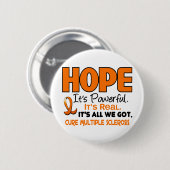 Badge Rond 5 Cm ESPOIR 1 de milliseconde de sclérose en plaques (Devant & derrière)