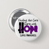 Badge Rond 5 Cm ESPOIR 4 de lupus (Devant & derrière)