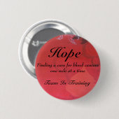 Badge Rond 5 Cm espoir, espoir, équipe dans la formation, trouvant (Devant & derrière)