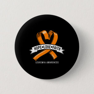 Badge Rond 5 Cm Espoir Foi Amour Sensibilisation à la leucémie au