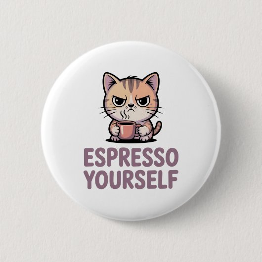 Badge Rond 5 Cm Espresso Yourself (Devant)