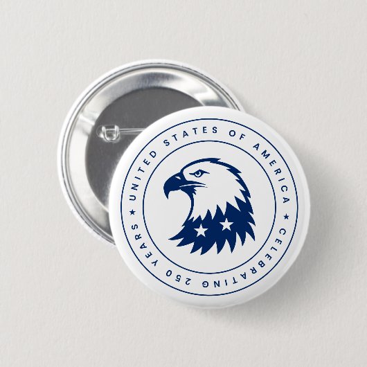 Badge Rond 5 Cm Esprit d'Aigle (Devant & derrière)