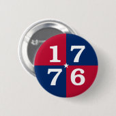 Badge Rond 5 Cm Esprit De 1776 (Devant & derrière)