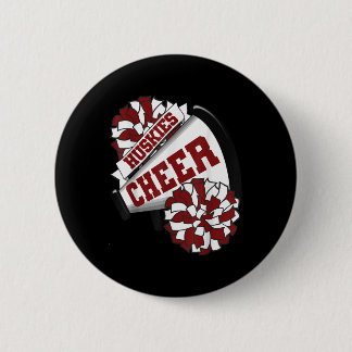 Badge Rond 5 Cm Esprit de Cheerleading des Huskies de retour à l'é