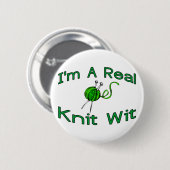 Badge Rond 5 Cm Esprit de Knit (Devant & derrière)