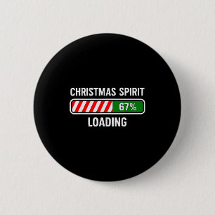 Badge Rond 5 Cm Esprit de Noël Chargement 67 Mèmes Garçons Enfants