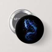 Badge Rond 5 Cm Esprit de renard céleste (Devant & derrière)