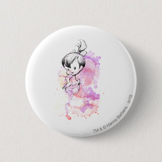 Badge Rond 5 Cm Esquisse d'aquarelle PEBBLES™ (Devant)