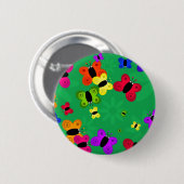 Badge Rond 5 Cm Essaim de papillon (Devant & derrière)