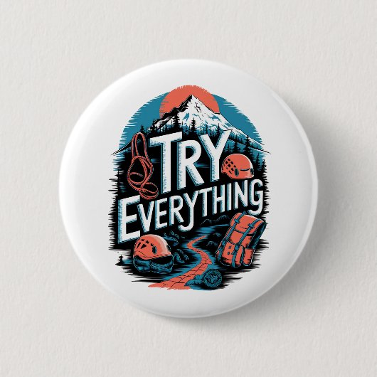 Badge Rond 5 Cm Essayer tout (Devant)