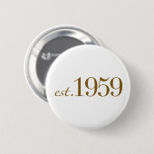 Badge Rond 5 Cm Est 1959 (Devant & derrière)